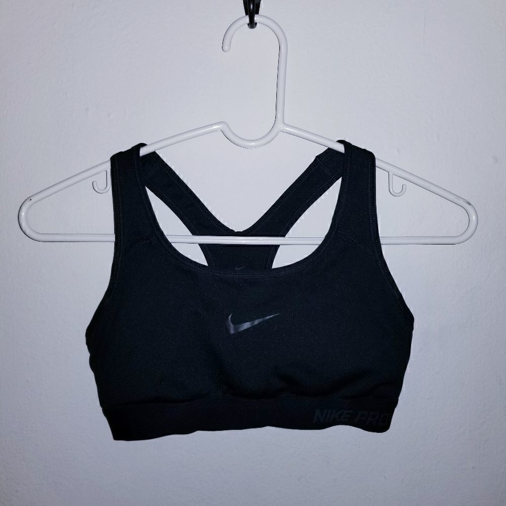 Dri Fit Nike Sports Bra size PS black.